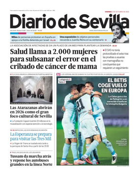 Cover of Diario de Sevilla