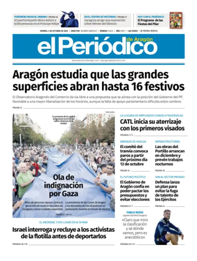 Cover of El Periódico Aragón