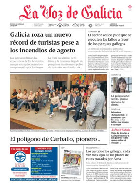 Cover of La Voz de Galicia (Carballo)