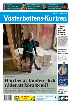Cover of Västerbottens-Kuriren