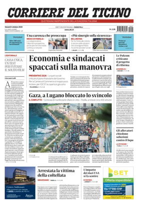Cover of Corriere del Ticino