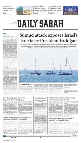 Cover of Daily Sabah (Turkey)