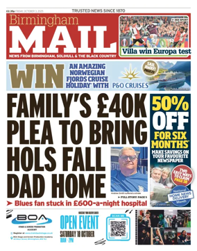 Cover of Birmingham Mail
