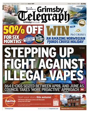 Cover of Grimsby Telegraph