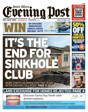 Cover of South Wales Evening Post