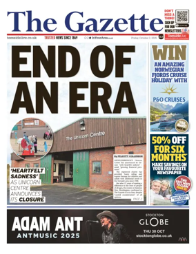 Cover of Teesside Evening Gazette