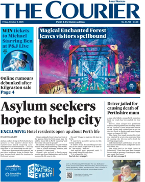 Cover of The Courier & Advertiser (Perth and Perthshire Edition)