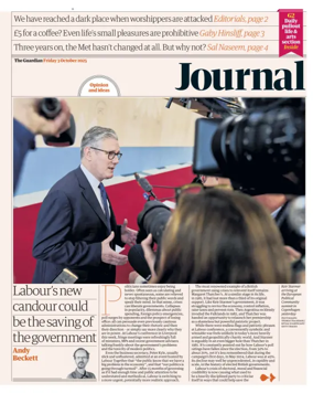Cover of The Guardian e-paper Journal