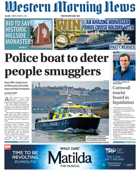 Cover of Western Morning News