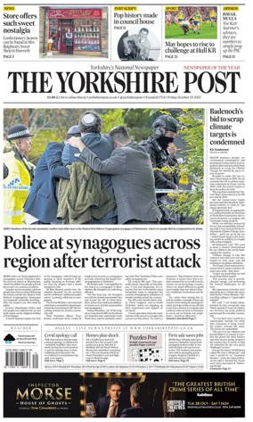 Cover of Yorkshire Post