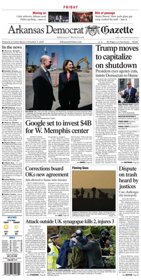 Cover of Arkansas Democrat-Gazette
