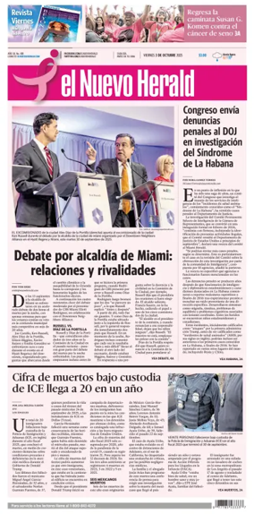 Cover of El Nuevo Herald