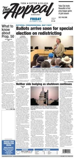 Cover of Marysville Appeal-Democrat    