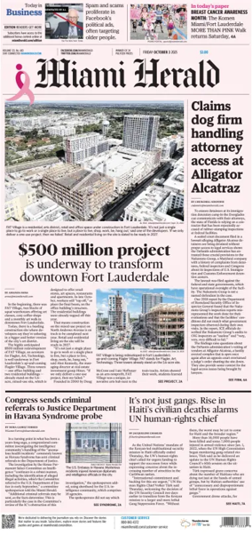 Cover of Miami Herald