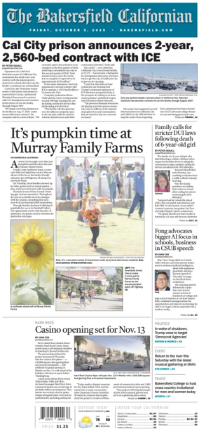 Cover of The Bakersfield Californian