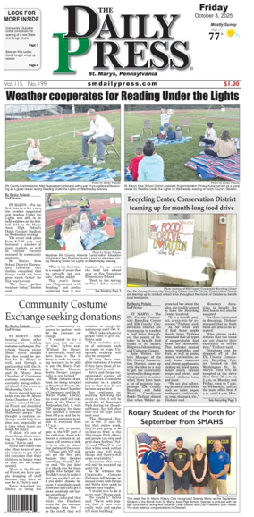 Cover of The Daily Press