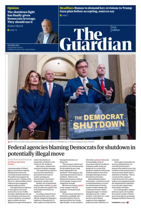 Cover of The Guardian (USA)