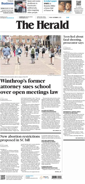 Cover of The Herald (Rock Hill)