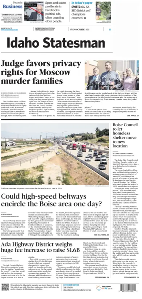Cover of The Idaho Statesman