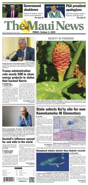 Cover of The Maui News