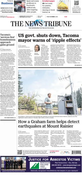 Cover of The News Tribune