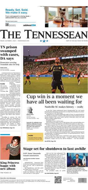 Cover of The Tennessean