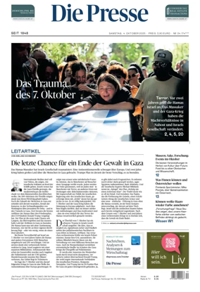 Cover of Die Presse