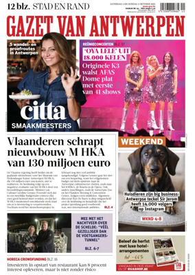 Cover of Gazet van Antwerpen Metropool Stad