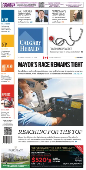 Cover of Calgary Herald
