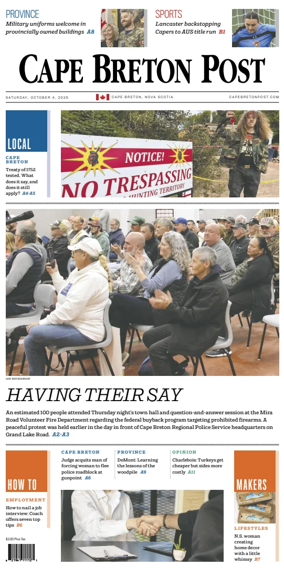 Cover of Cape Breton Post