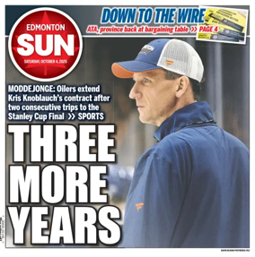 Cover of Edmonton Sun
