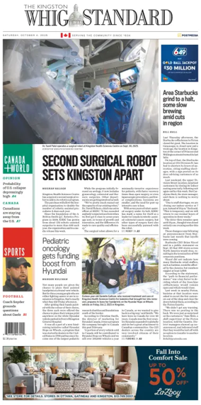 Cover of Kingston Whig-Standard