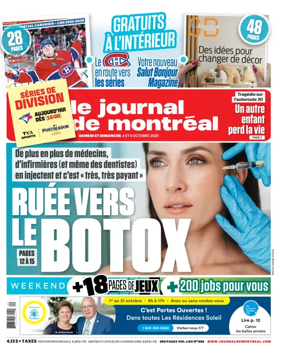Cover of Le Journal de Montreal