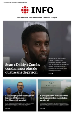 Cover of Radio-Canada Info