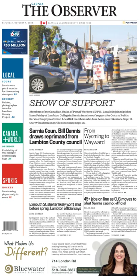 Cover of The Observer (Sarnia)
