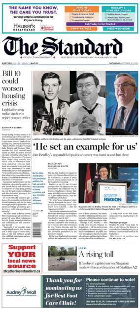 Cover of The Standard (St. Catharines)