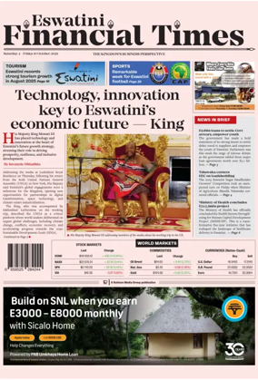 Cover of Eswatini Financial Times
