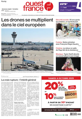 Cover of Ouest France (Auray)