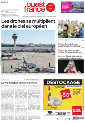 Cover of Ouest France (Lorient)