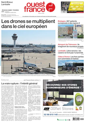 Cover of Ouest France (Saint-Brieuc)