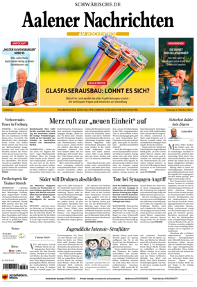 Cover of Aalener Nachrichten