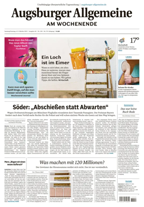 Cover of Augsburger Allgemeine (Ausgabe Stadt)