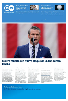 Cover of Deutsche Welle (Spanish edition)