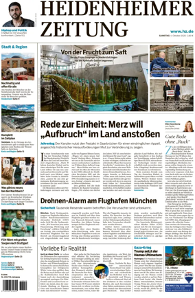 Cover of Heidenheimer Zeitung