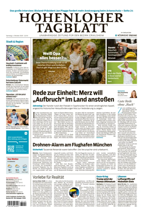 Cover of Hohenloher Tagblatt