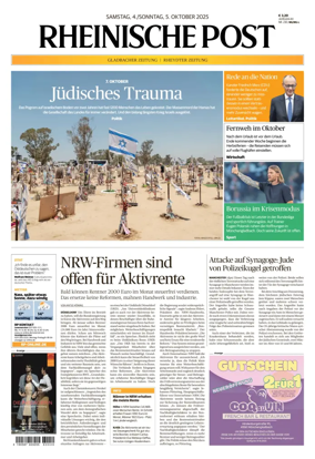 Cover of Rheinische Post - Mönchengladbach and Korschenbroich