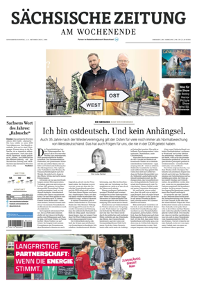 Cover of Sächsische Zeitung  (Dresden)