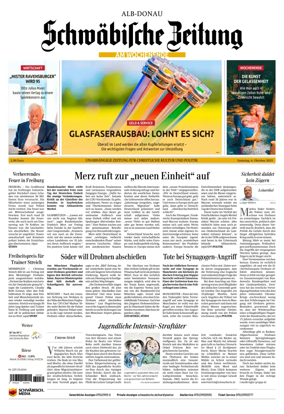 Cover of Schwaebische Zeitung (Alb-Donau)