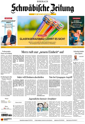 Cover of Schwaebische Zeitung (Biberach)
