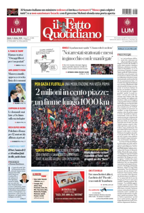 Cover of Il Fatto Quotidiano